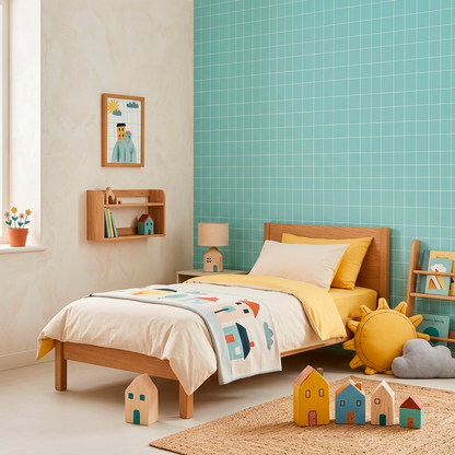 Quadro Infantil casinha na montanha
