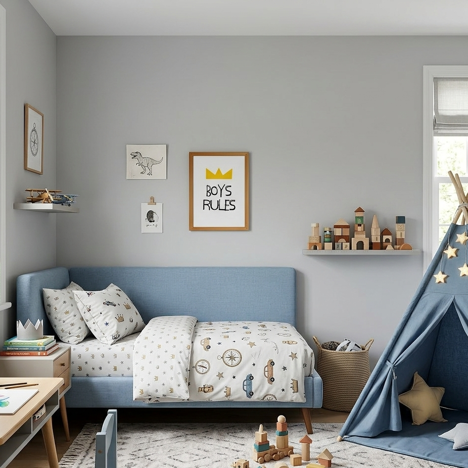 Quadro Infantil Boys Rules