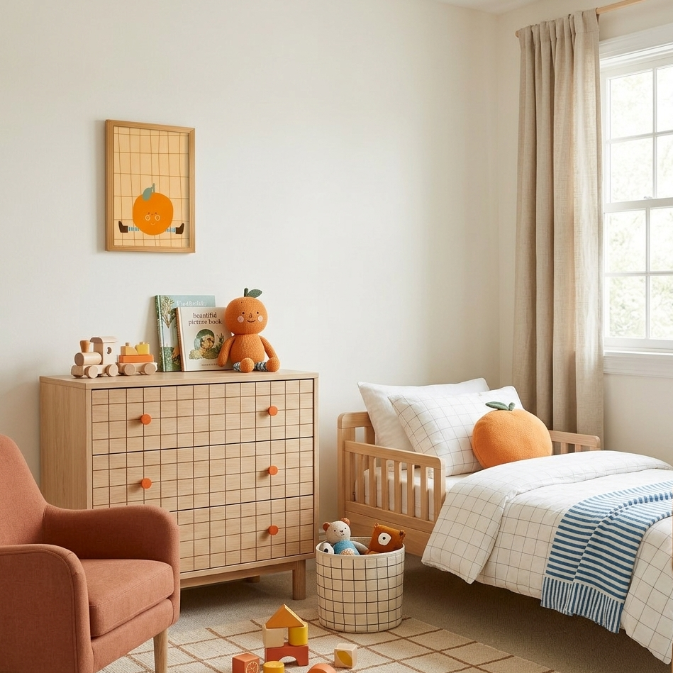 Quadro Infantil laranja