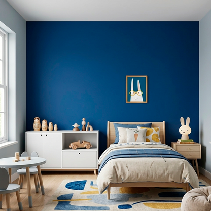 Quadro Infantil Coelho Azul