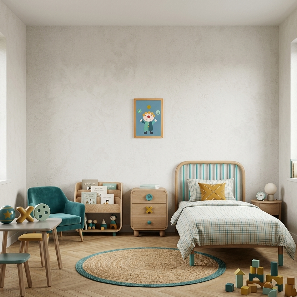 Quadro Infantil Palhacinho malabarista