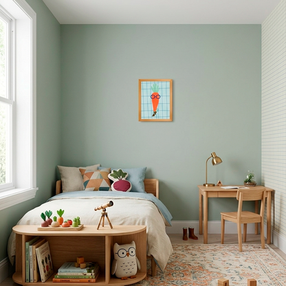 Quadro Infantil cenoura