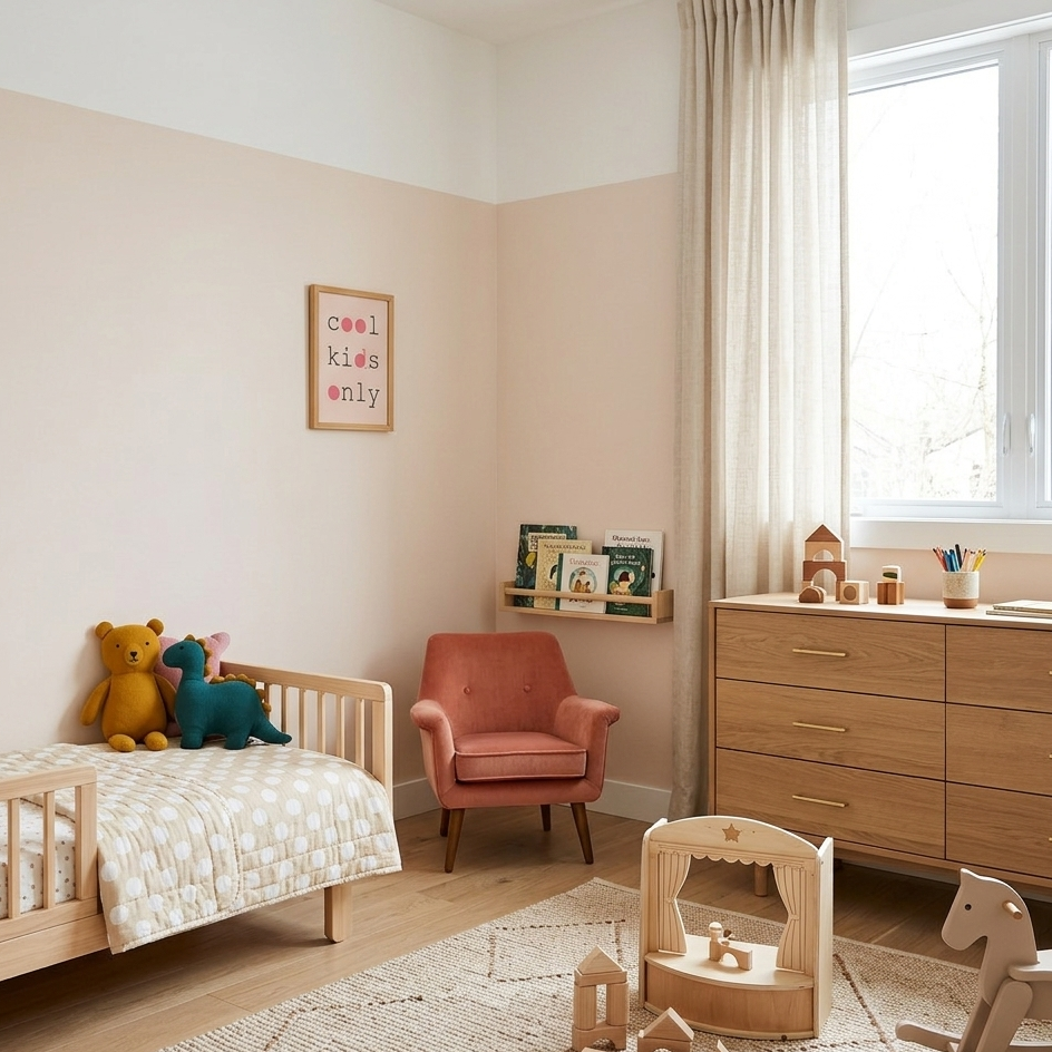 Quadro Infantil Cool Kids Only Rosa