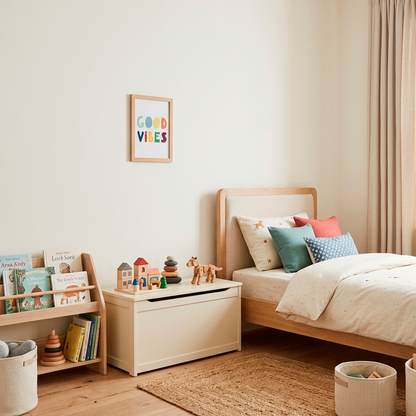 Quadro Infantil Good Vibes colorido