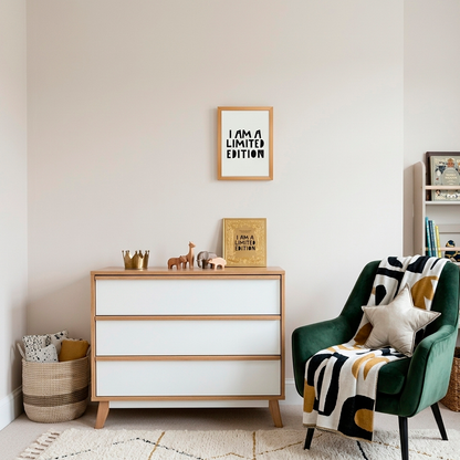 Quadro Infantil I am Limited Edition preto