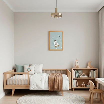 Quadro Infantil Foguete