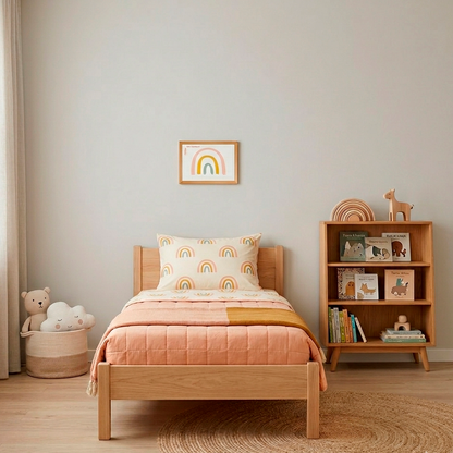 Quadro Infantil follow the rainbow rosa