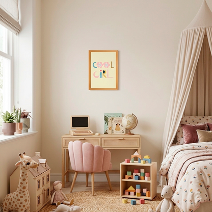 Quadro Infantil cool girl
