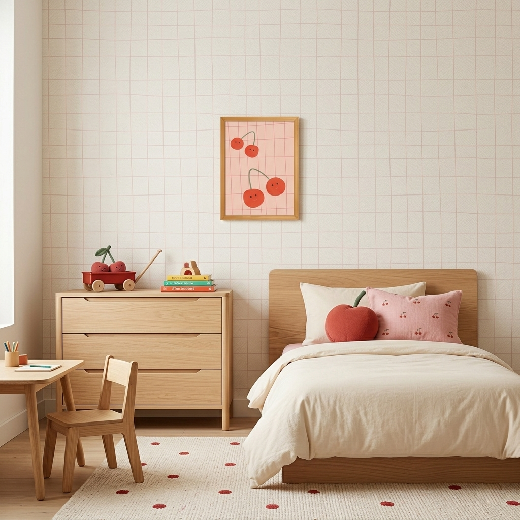 Quadro Infantil cerejas