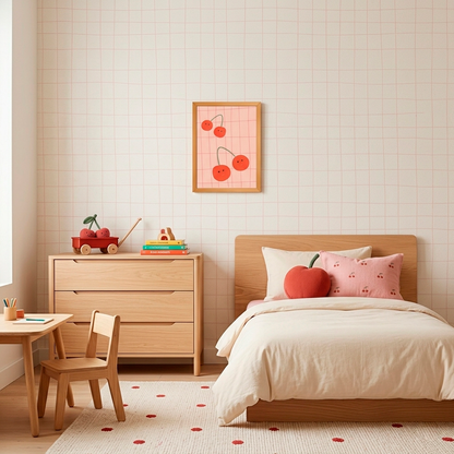 Quadro Infantil cerejas