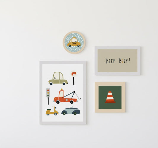 Composição de Quadros Tema Carrinhos