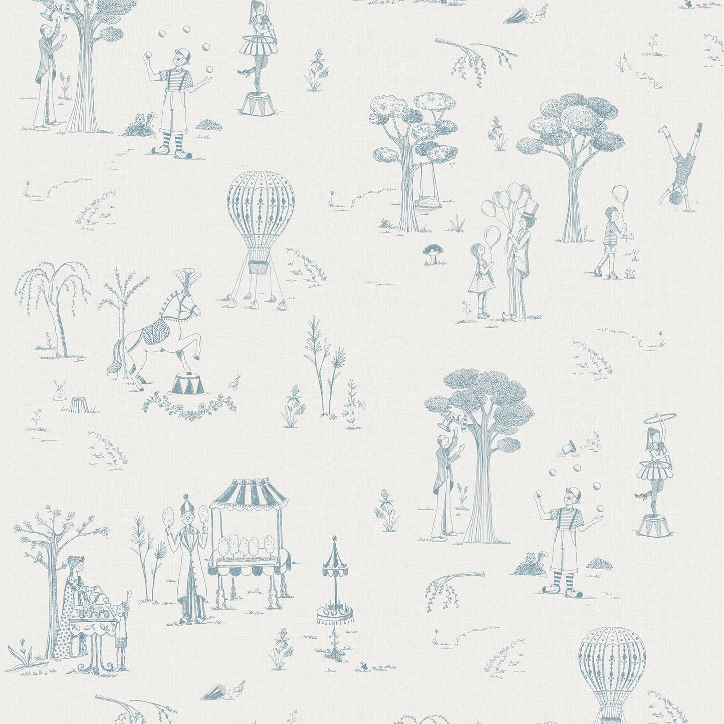 Papel de Parede Circo Toile de Jouy