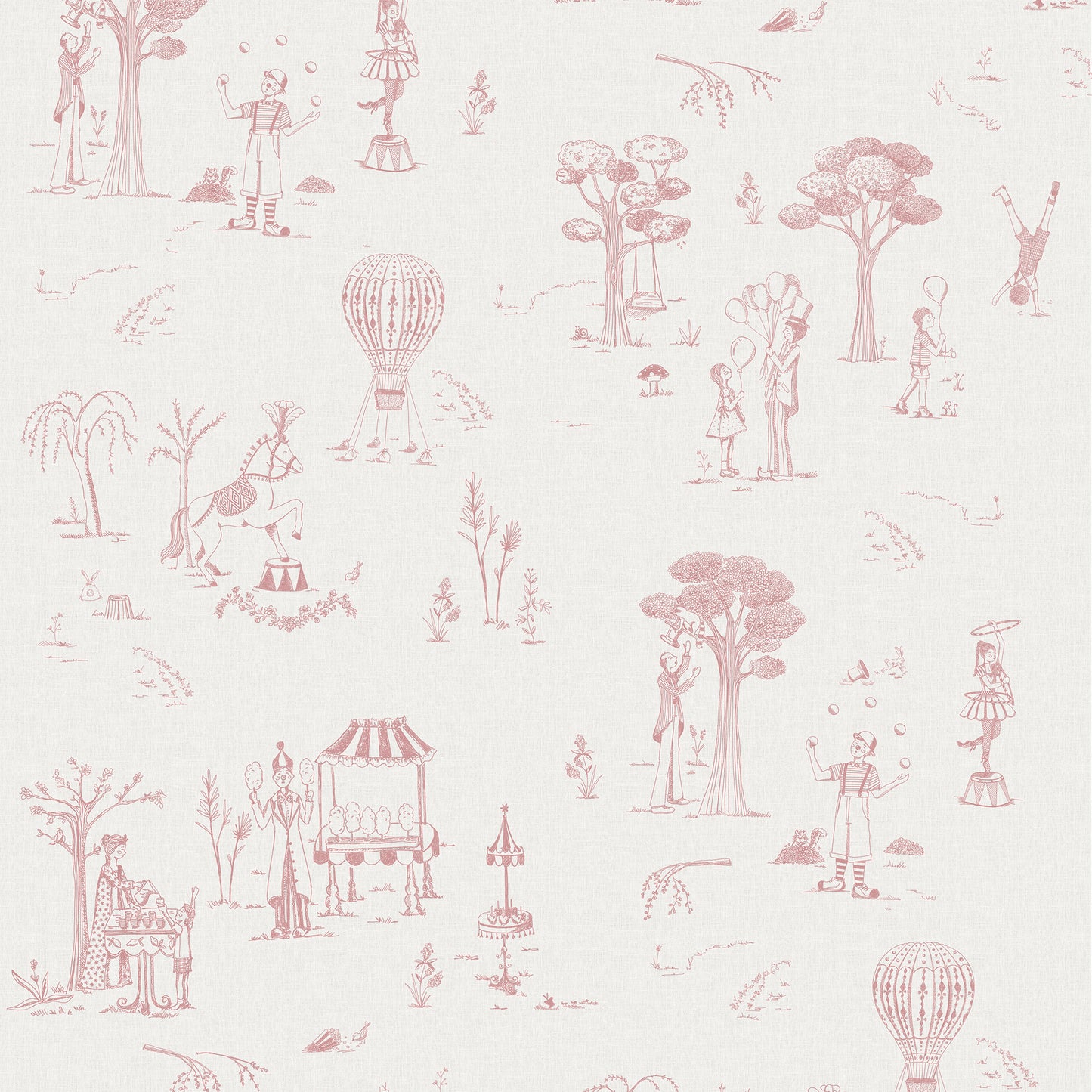 Papel de Parede Circo Toile de Jouy