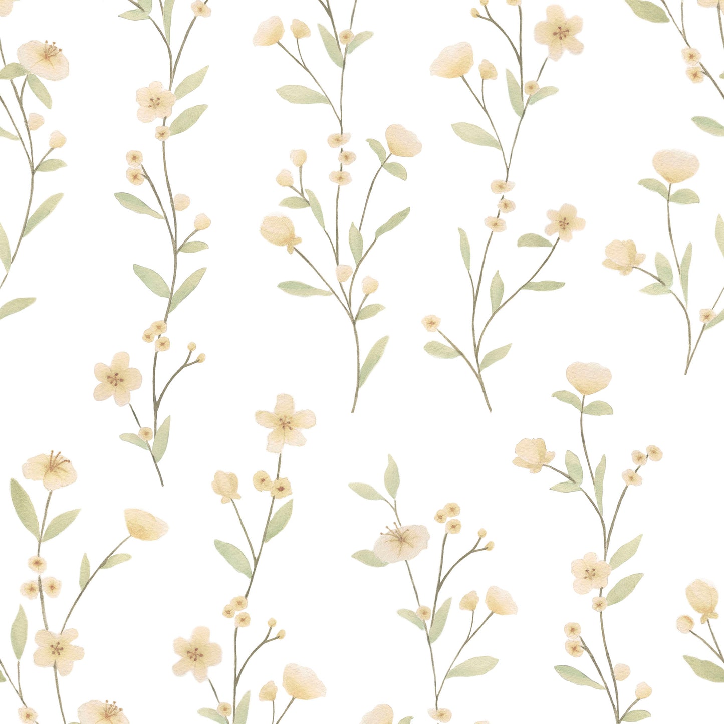 Papel de Parede Floral Ramalhetes