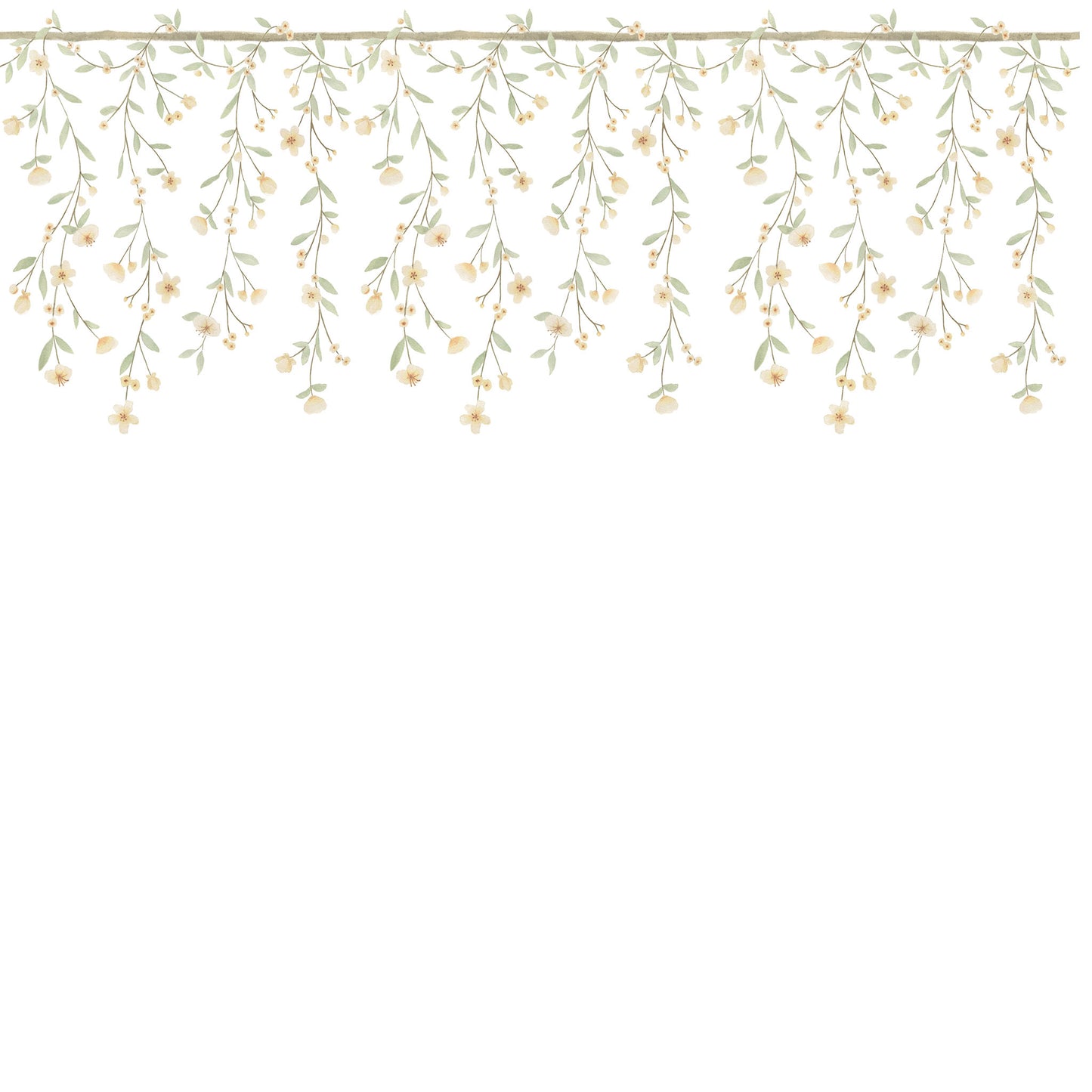 Papel de Parede Floral Ramalhetes Cascata