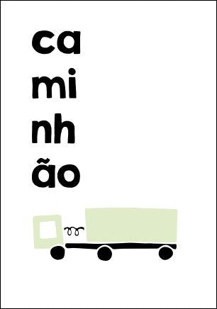 Quadro Infantil Caminhão