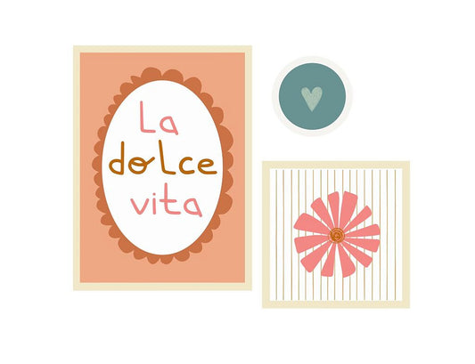 Composição quadros La Dolce Vita