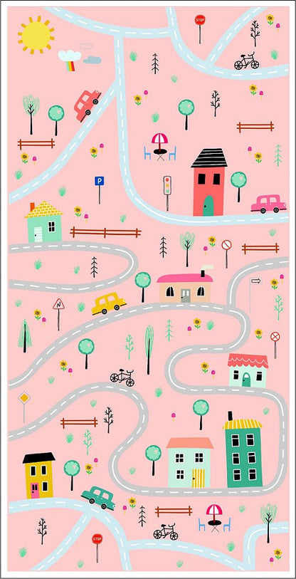 Tapete Playmat Urbano Rosa