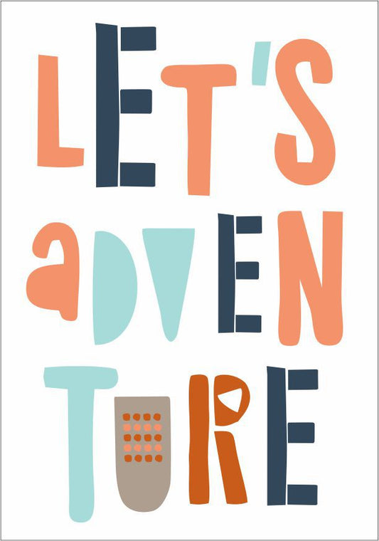 Quadro Infantil Lets Adventure