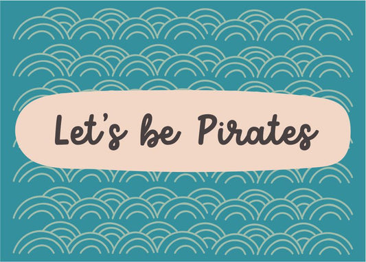 Quadro Infantil Let's be Pirates