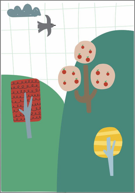 Quadro Infantil montanhas