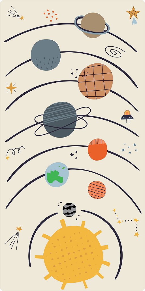 Tapete Playmat Sistema Solar Cool