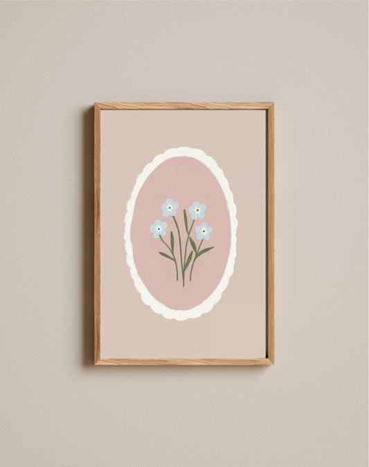 Quadro Aquarelado Floral