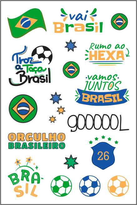 Tattoo Temporária A Copa é Nossa