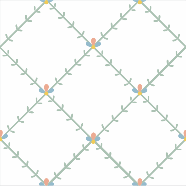 Papel de Parede Folk - Treliça
