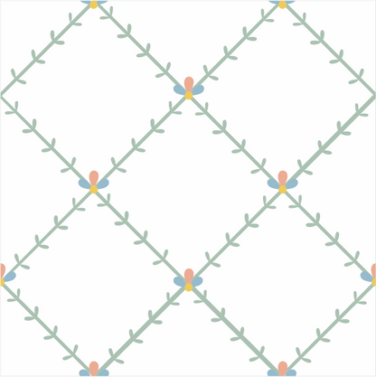Papel de Parede Folk - Treliça