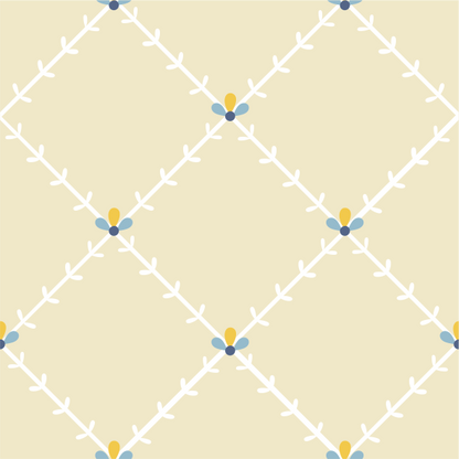 Papel de Parede Folk - Treliça