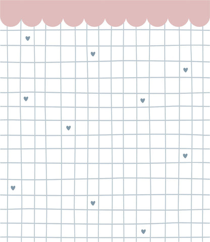 Papel de Parede Grid Coração