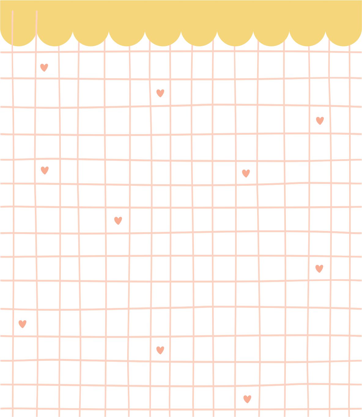 Papel de Parede Grid Coração