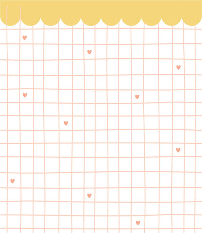 Papel de Parede Grid Coração