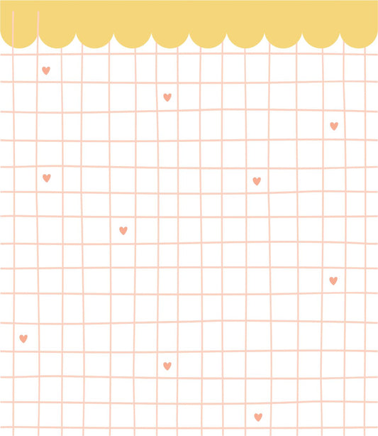 Papel de Parede Grid Coração