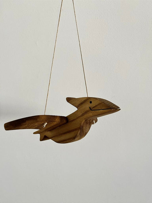 Adorno Móbile Dino Madeira