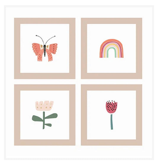 Kit Composição GG - Borboletas e Flores