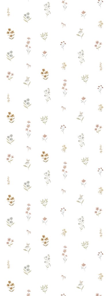 Papel de Parede Jardim Edimburgo Flores