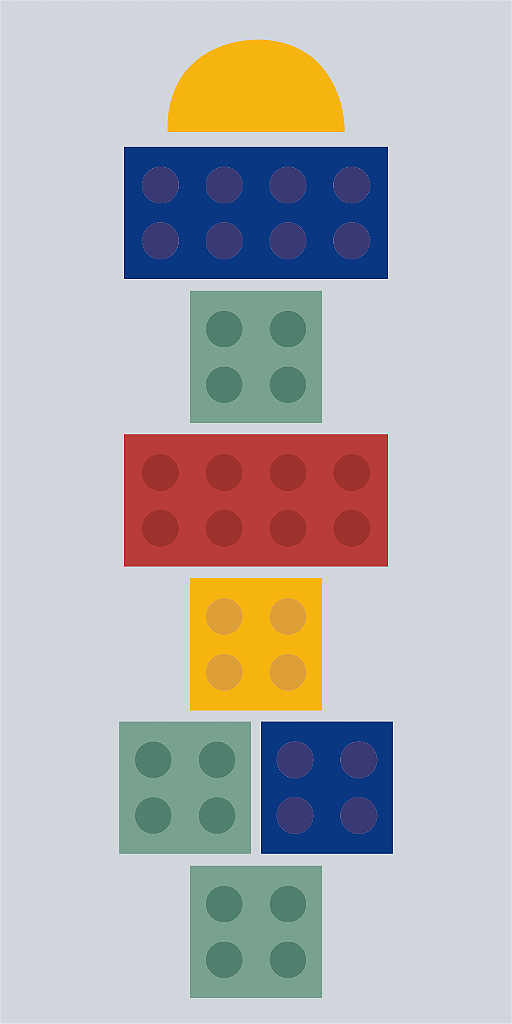 Playmat Amarelinha Lego