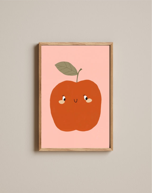 Quadro Aquarelado Maçã