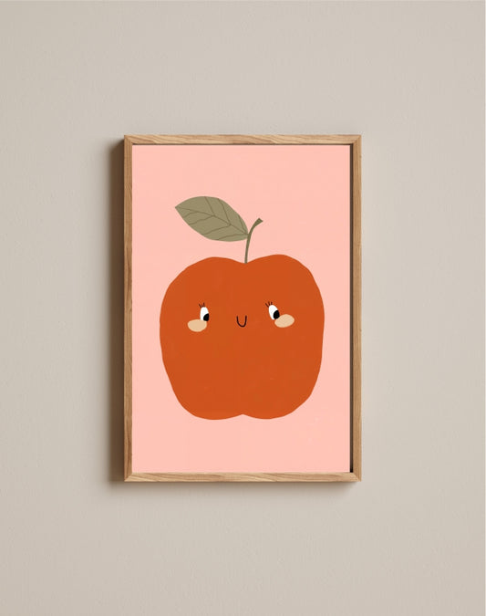 Quadro Aquarelado Maçã