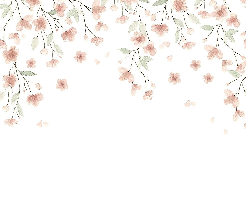 Papel de Parede Floral em Arco