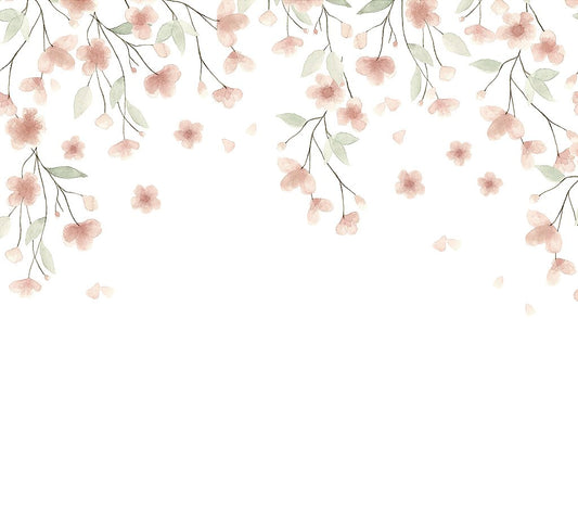 Papel de Parede Floral em Arco