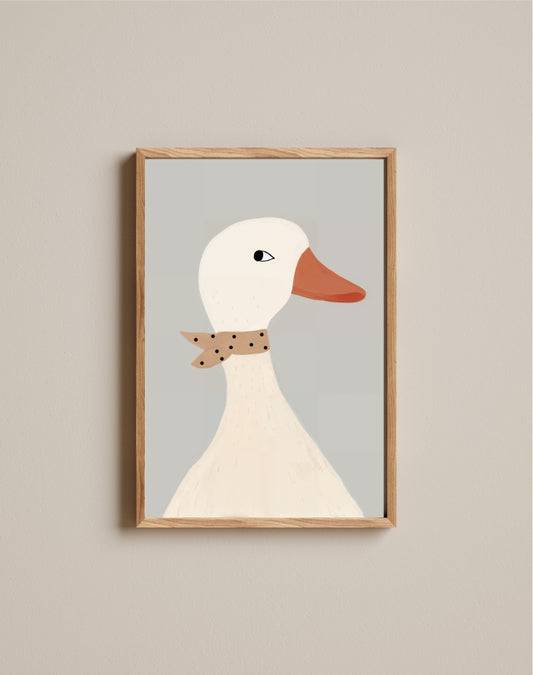 Quadro Aquarelado Pato