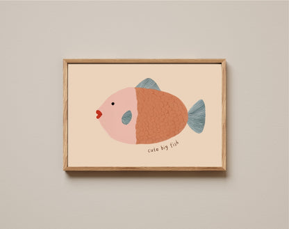 Quadro Aquarelado Peixe