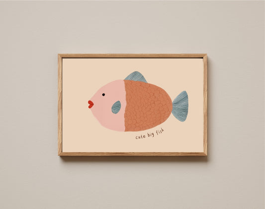 Quadro Aquarelado Peixe
