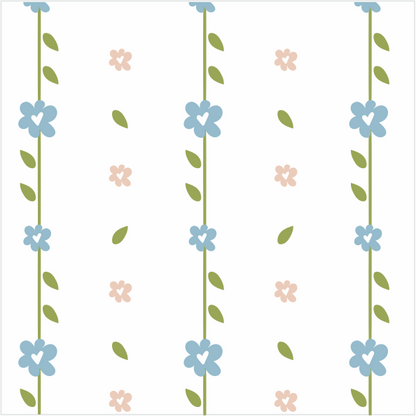 Papel de Parede Folk - Cordão Floral