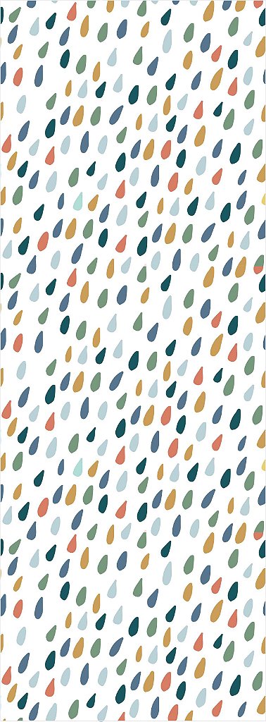 Papel de Parede Gotas Coloridas
