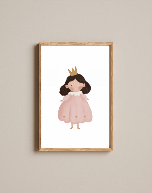 Quadro Aquarelado Princesinha