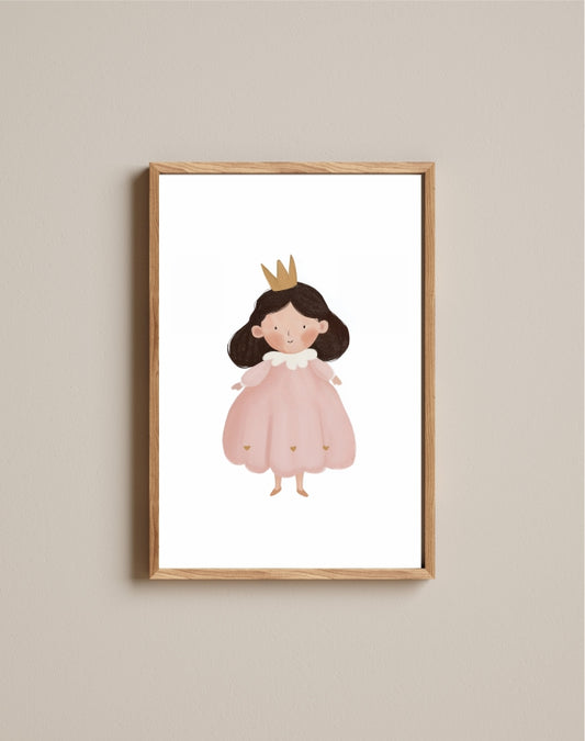 Quadro Aquarelado Princesinha